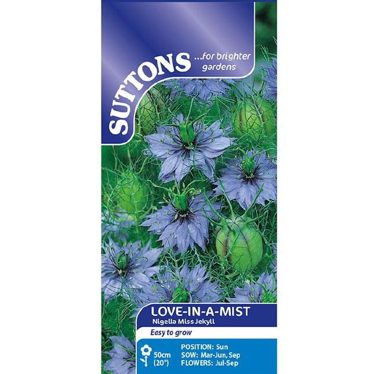 SUTTONS  LOVE-IN-MIST NIGELLA MISS JEKL