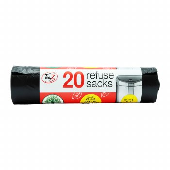 REFUSE SACKS 50L 20PC