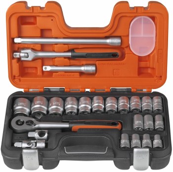 BAHCO 24PC SOCKET SET 1/2 DRIVE