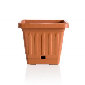 VASO TERRA 30X30CM SQUARE PLANTER -  TERRACOTTA