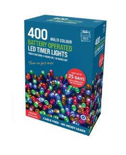 FESTIVE MAGIC 400 LED MULTICOLOUR BATTERY OPERATED LIGHTS