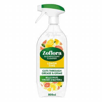 ZOFLORA LEMON ZING MULTIPURPOSE DISINFECTANT SPRAY 800ML