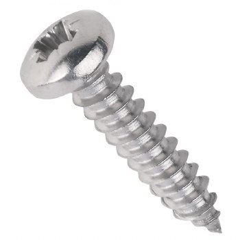 8X1.1/4" CR PAN SELF TAPPER - ZINC PLATED