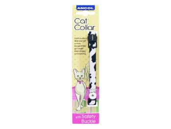 ANCOL CAMOFLAGE CAT COLLAR BLACK/WHITE