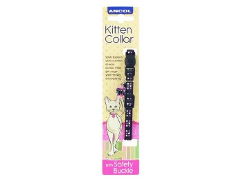 ANCOL JEWEL LUXURY KITTEN COLLAR - BLACK