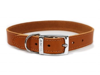 ANCOL SEWN LINED COLLAR TAN 14" S2