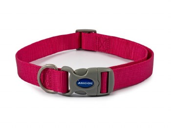 ANCOL VIVA ADJUSTABLE COLLAR 5-9 RASPBERRY