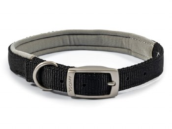 VIVA PADDED NYLON COLLAR BLACK 20" S5
