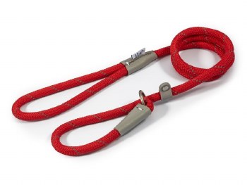 ANCOL VIVA ROPE SLIP LEAD RED 10MMX1.2M
