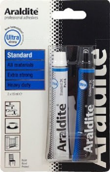 ARALDITE STANDARD TUBE ALL PURPOSE EPOXY GLUE BLUE 2X15ML