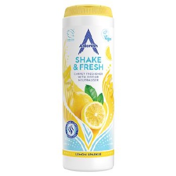 ASTONISH SHAKE & FRESH CARPET FRESHER WITH ODER NEUTRALISER - LEMON SPARKLE 350G