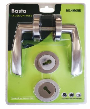 BASTA RICHMOND LEVER ON ROSE WITH ESCUTCHEON