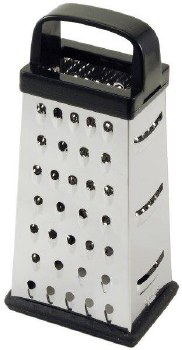 CHEF AID STAINLESS STEEL BOX GRATER