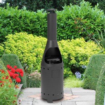 CASA MIA ALTO GAS CHIMNEA WITH COOKING GRIDDLE