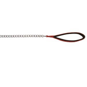 TRIXIE CHAIN LEAD 2MM RED 1.1M NYLON HANDLE XS-S