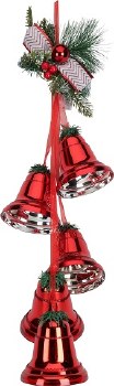 CHRISTMAS DECORATION RED BELLS