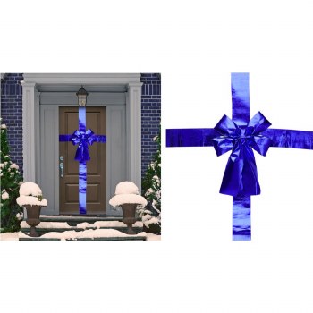 LARGE RED CHRISTMAS BOX FOR DOOR  33X42CM