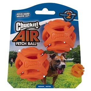 CHUCK IT! AIR FETCH BALL BREATHE EASY MEDIUM - 2 PACK