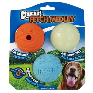 CHUCK IT! FETCH MEDLEY - MEDIUM 3PACK