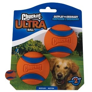 CHUCKIT ULTRABALL 2PK MED