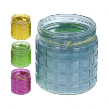 CITRONELLA CANDLE IN GLASS JAR