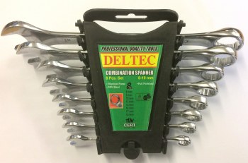 DELTEK SPANNER SET 8MM-19MM - 8 PIECE