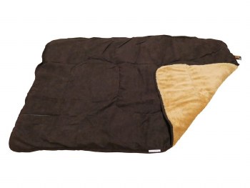 COMFORTER BROWN SNUGGLE BLANKET 124X80CM