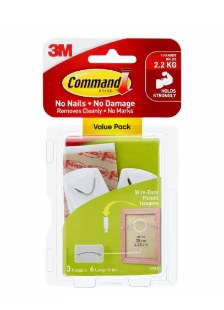 3M COMMAND PICTURE HANGING HOOKS