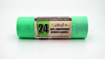 ECOBAG 24 X 10 LTR COMPOSTABLE CADDY LINERS