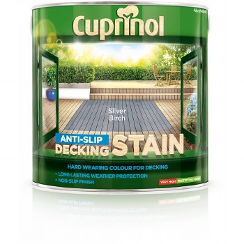 CUPRINOL ANTISLIP DECKING STAIN SILVER BIRCH 2.5L