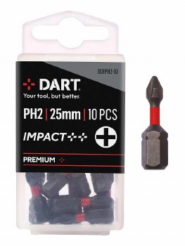 DART PH2 IMPACT DRIVER BIT - PACK 10