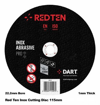 DART RED TEN SS/INOX 115MM ABRASIVE DISK