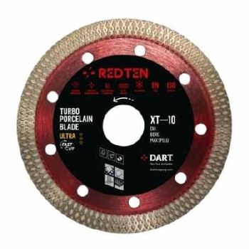 DART RED TEN ULTRA XT-10 PORCELAIN DIAMOND BLADE 115MM X22.23B