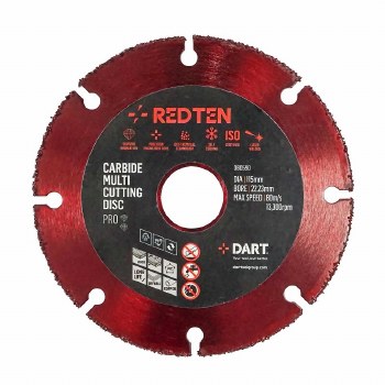 DART RED TEN PRO 115MM CARBIDE MULTI CUTTING DISC