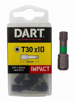 DART T30 IMPACT TORX BIT - PACK 10