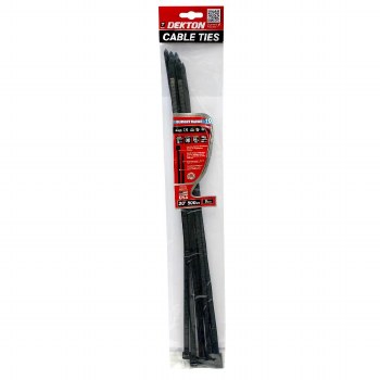 DEKTON CABLE TIES BLACK 10PCE