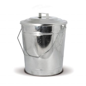 DE VIELLE GALVANISED COAL TUB AND LID