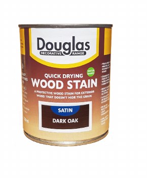 DOUGLAS QUICK DRYING WOOD STAIN 250ML DARK OAK