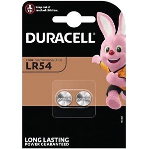 DURACELL LR54 BATTERIES 2PACK