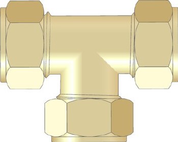 EASI PLUMB 1/2" EQUAL TEE