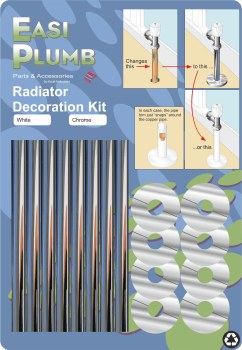 EASI PLUMB CHROME 4 RAD RADIATOR DECORATION KIT