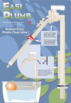 EASIPLUMB BOTTOM ENTRY PLASTIC FLOAT VALVE