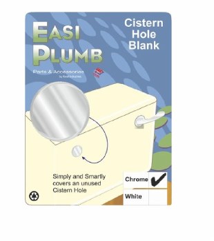 EASI PLUMB CHROME PLATED CISTERN OVERFLOW STOPPER