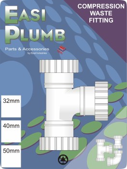 EASI PLUMB 1 1/4" 32MM 90' TEE