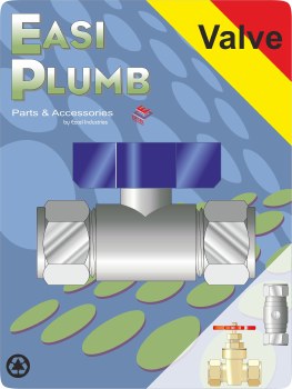 EASI PLUMB 3/4" CXC ISOLATION VALVE ( LEVER OPERATED )