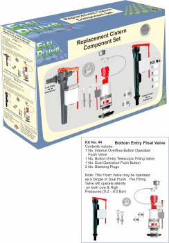 EASI PLUMB 8PIECE REPLACEMENT CISTERN COMPONENT CLOSE COUPLED