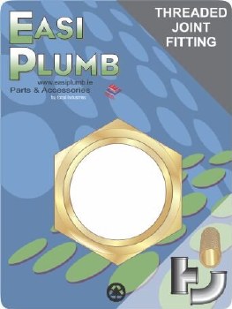 EASI PLUMB 1" X 1/2" BRASS REDUCING BUSH