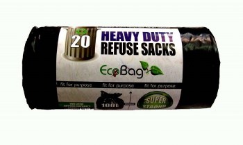 ECOBAG 20 HEAVY DUTY REFUSE SACKS 100 LTR