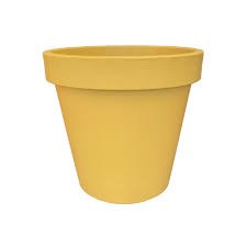 EK 50CM ROUND FLOWER POT - OCHER