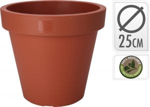 EK ROUND FLOWER POT  25CM